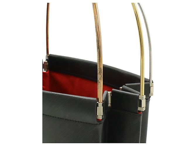 Borsa in pelle Cartier Trinity Nero - vista 7
