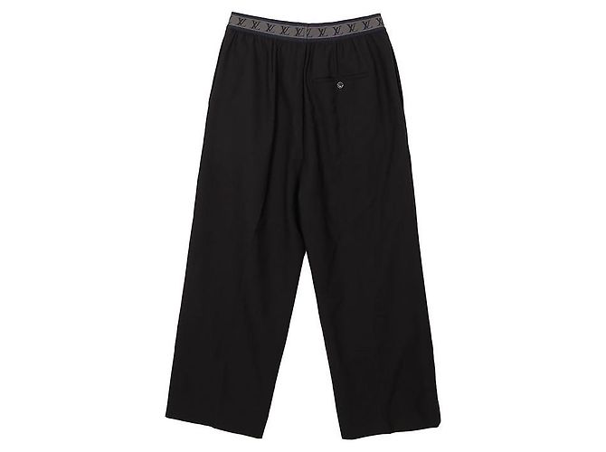Louis Vuitton Logo Elastic Slacks Size Black - view 2