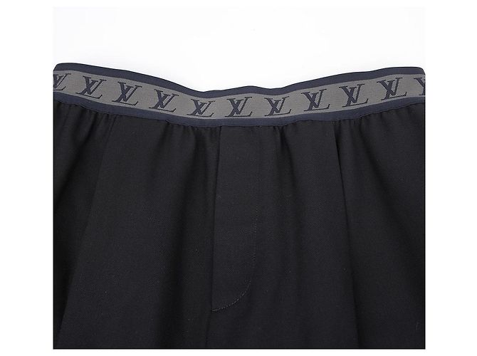 Louis Vuitton Logo Elastic Slacks Size Black - view 3