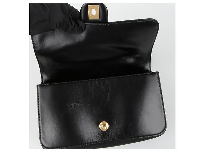 Chanel Borsa tote a tracolla con patta a soffietto Nero - vista 8