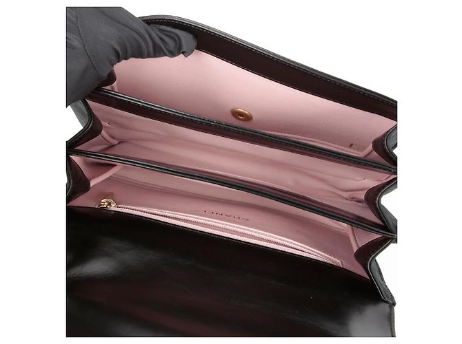 Chanel Borsa tote a tracolla con patta a soffietto Nero - vista 9