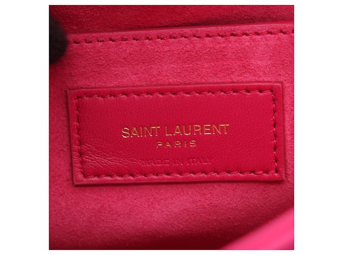 Yves Saint Laurent LE57 Schultertasche aus Leder Saint Laurent Paris Pink - Ansicht 4
