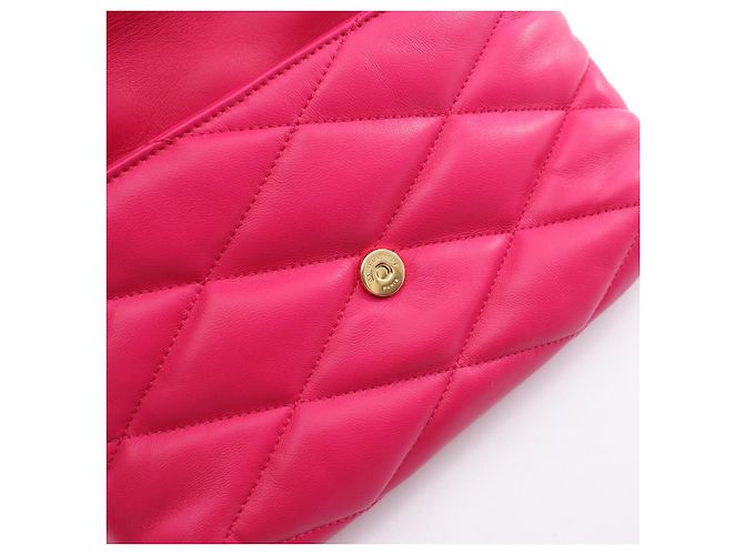 Yves Saint Laurent LE57 Schultertasche aus Leder Saint Laurent Paris Pink - Ansicht 6