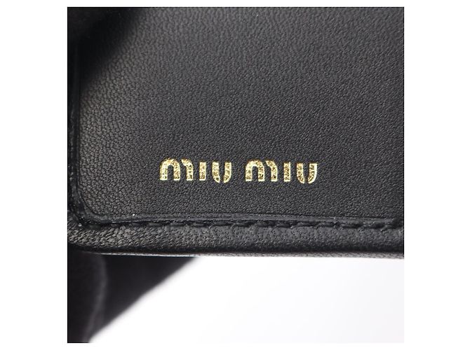 Carteira de couro matelassé Miu Miu Preto - vista 4