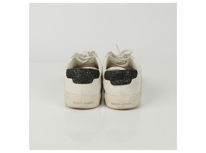 Saint Laurent Baskets Sequence Tab Blanc - vue 4
