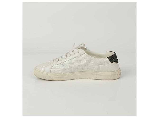 Saint Laurent Baskets Sequence Tab Blanc - vue 6