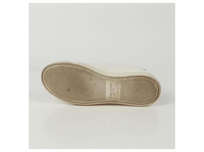 Saint Laurent Baskets Sequence Tab Blanc - vue 8