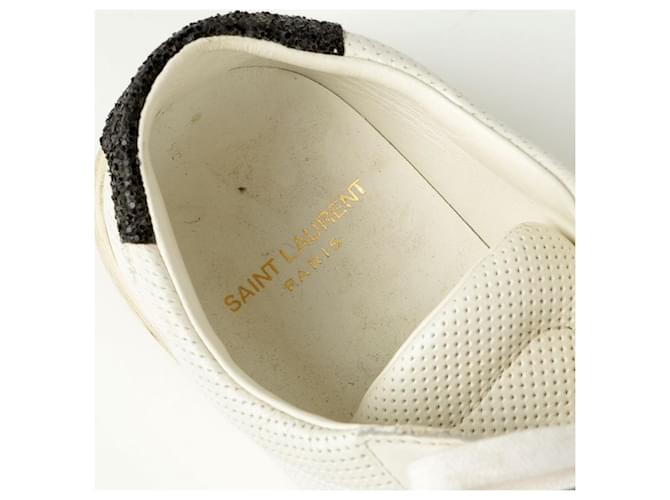 Saint Laurent Baskets Sequence Tab Blanc - vue 9