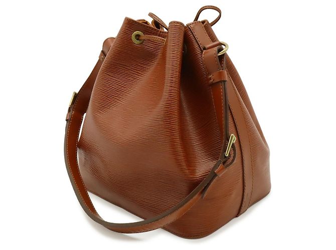 Borsa a tracolla Louis Vuitton Petit Noe Epi Marrone - vista 2