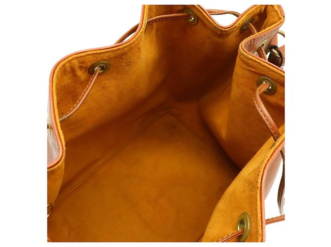 Borsa a tracolla Louis Vuitton Petit Noe Epi Marrone - vista 5