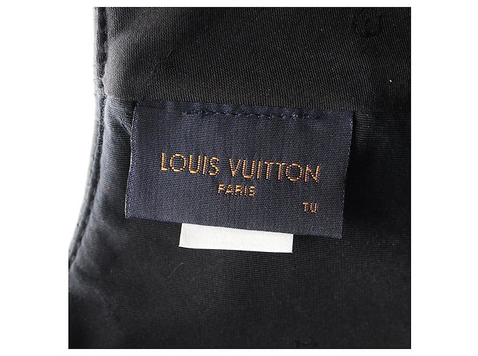 Cappello in pelle Louis Vuitton Monogram Cuir 1.0 Nero - vista 4