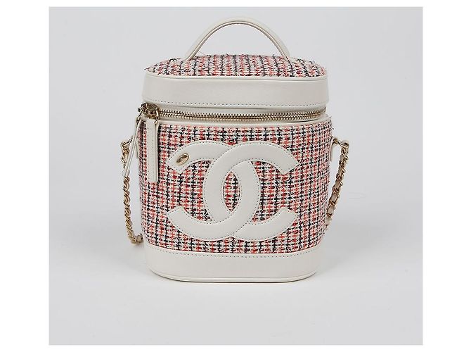 Chanel Borsa a tracolla e crossbody CC Logo Vanity Bianco - vista 2