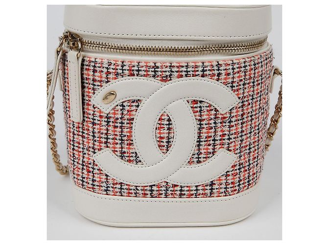 Chanel Borsa a tracolla e crossbody CC Logo Vanity Bianco - vista 3