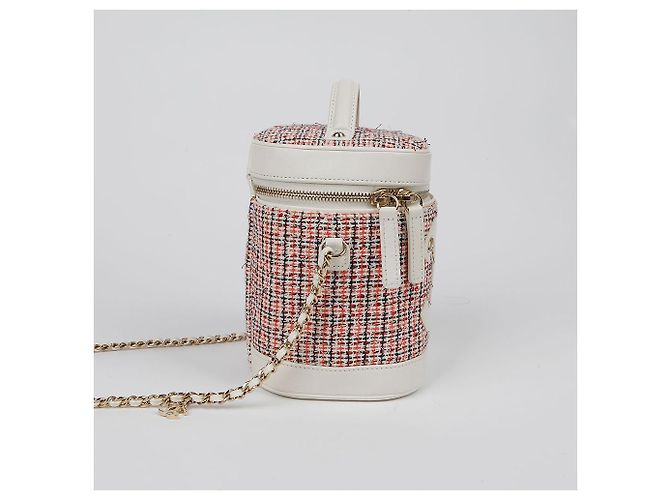 Chanel Borsa a tracolla e crossbody CC Logo Vanity Bianco - vista 6