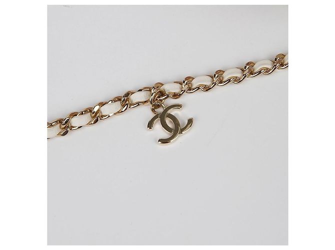 Chanel Borsa a tracolla e crossbody CC Logo Vanity Bianco - vista 8