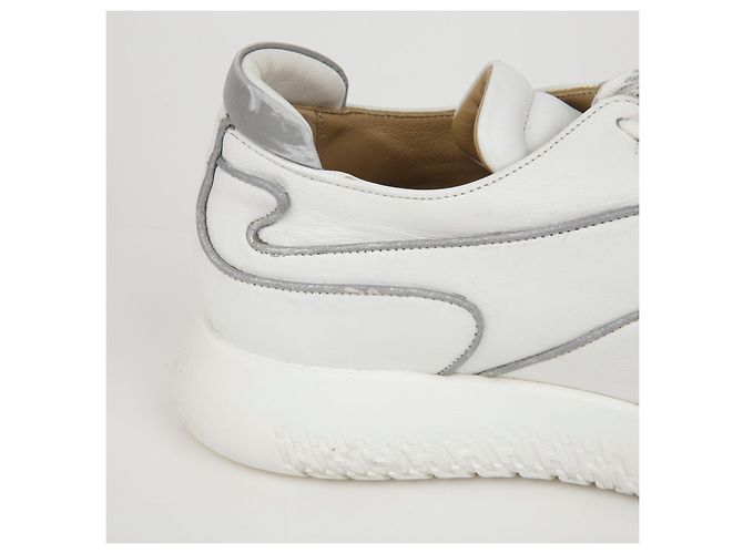 Baskets Hermès Volt en cuir blanc taille 36 - vue 9