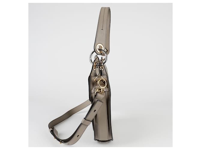 Chloé Borsa Tess a Spalla e Crossbody Grigio - vista 4