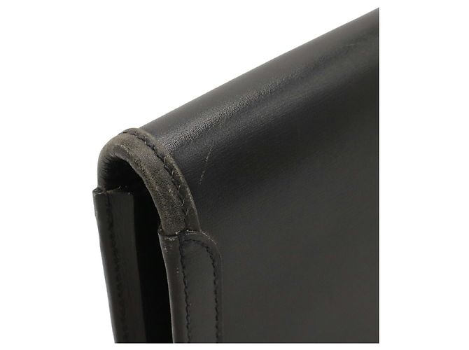 Hermès Clutch in pelle Hermes Jige PM Nero - vista 4