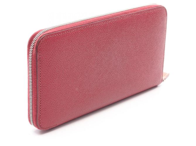 Hermès Portafoglio Hermes Azap Long Silk'in Bordeaux Marrone - vista 9