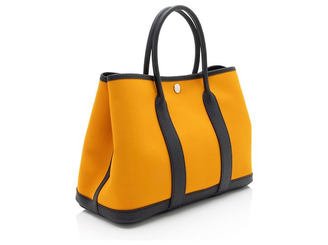 Hermès Hermes Canvas Negonda Garden Party 30 Tote Blau - Ansicht 2