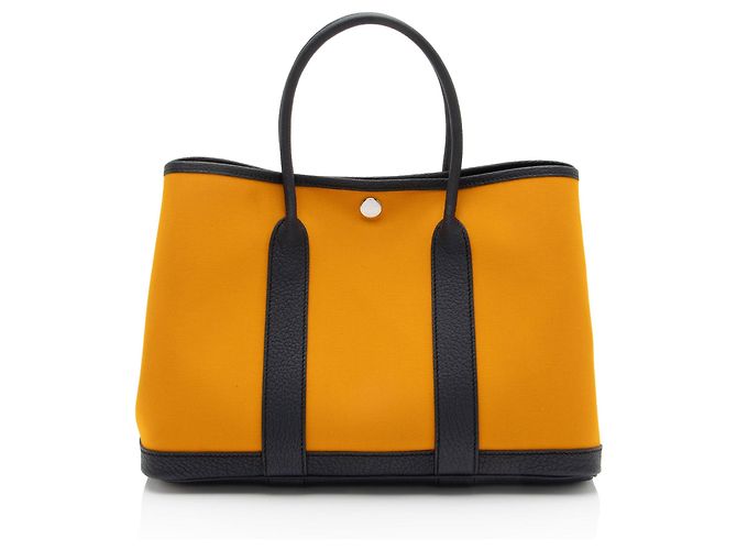 Hermès Hermes Canvas Negonda Garden Party 30 Tote Blau - Ansicht 3