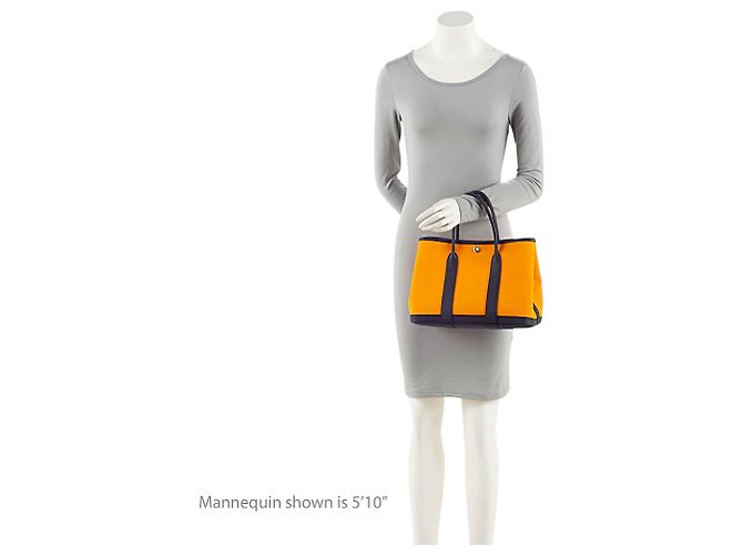 Hermès Hermes Canvas Negonda Garden Party 30 Tote Blau - Ansicht 5