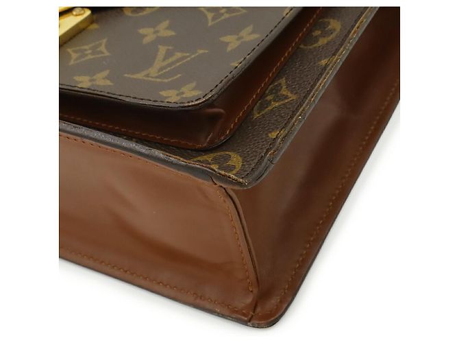 Borsa Louis Vuitton Monogram Monceau 28 Marrone - vista 3