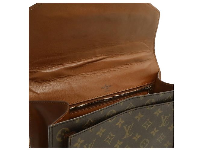 Borsa Louis Vuitton Monogram Monceau 28 Marrone - vista 7