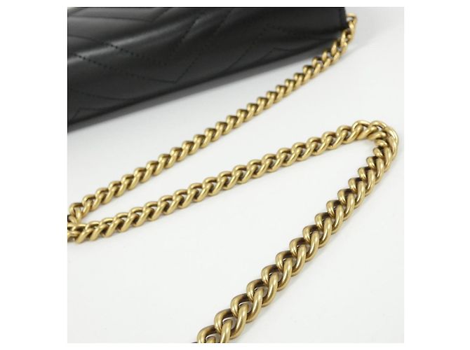 Sac à bandoulière Gucci GG Marmont en cuir matelassé Noir - vue 5