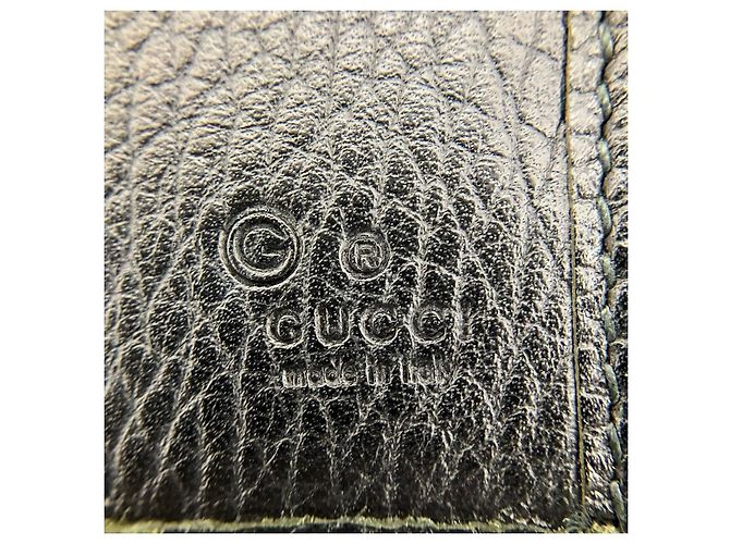 Gucci Interlocking G Leather Long Wallet Black - view 4