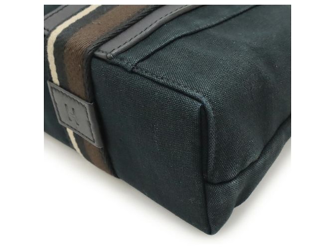 Hermès Hermes Troca HorizontalPM Canvas Leather Tote Bag Schwarz - Ansicht 3