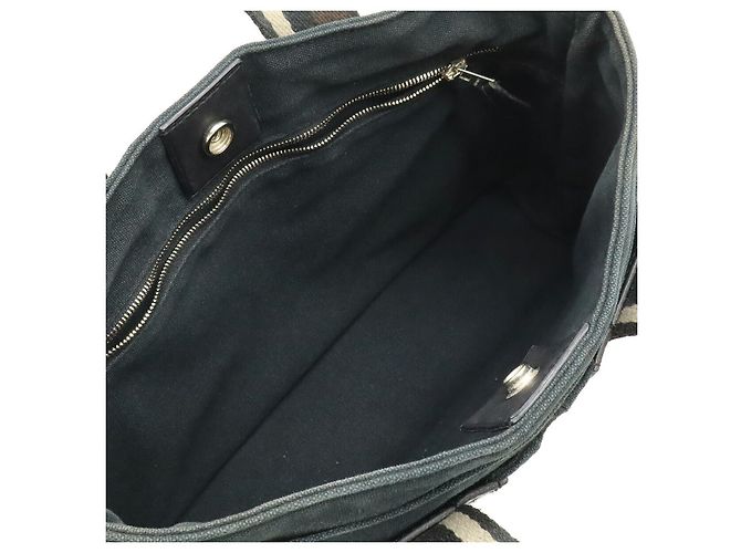 Hermès Hermes Troca HorizontalPM Canvas Leather Tote Bag Schwarz - Ansicht 5