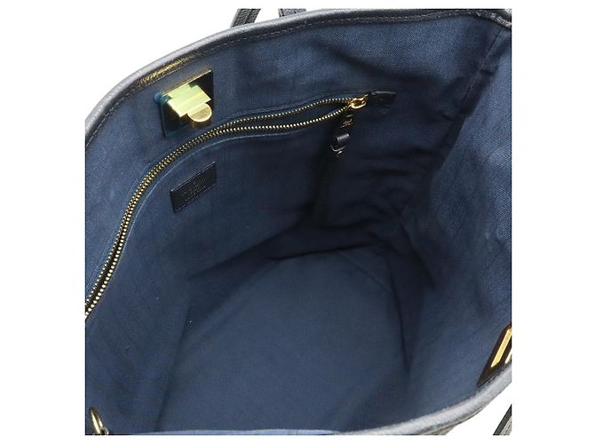Borsa Tote Louis Vuitton Citadin Monogram Empreinte Blu - vista 6