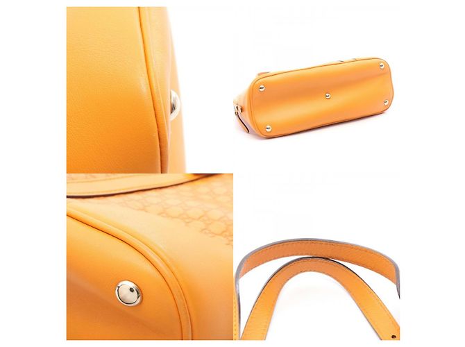 Borsa a mano 2way in pelle Nice di GUCCI Arancione - vista 9