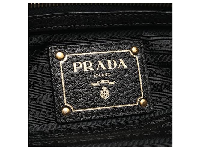 Borsa a 2 modi in nylon e pelle Prada Nero - vista 4