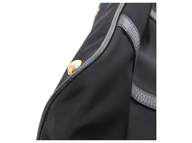 Borsa a 2 modi in nylon e pelle Prada Nero - vista 6