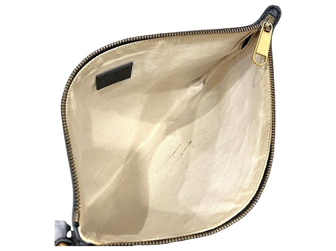 Clutch in pelle Gucci Nero - vista 5