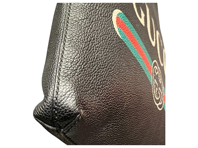 Clutch in pelle Gucci Nero - vista 8