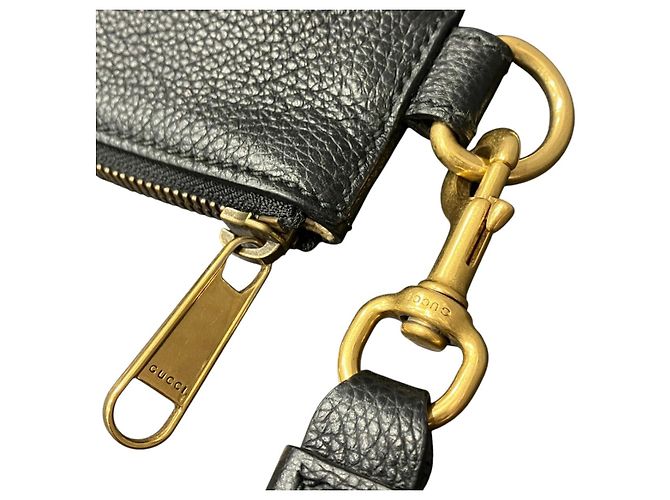 Clutch in pelle Gucci Nero - vista 9