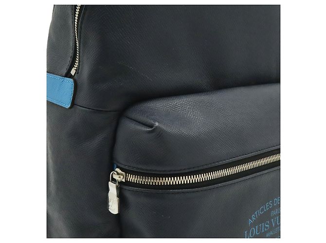 Zaino Louis Vuitton Discovery Taiga Blu - vista 8