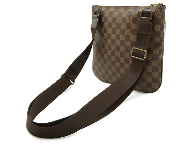 Bolsa de ombro Louis Vuitton Damier Marrom - vista 2