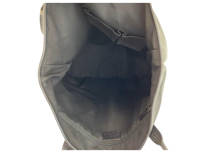 Borsa Tote Gucci GG Canvas e Pelle Nero - vista 9