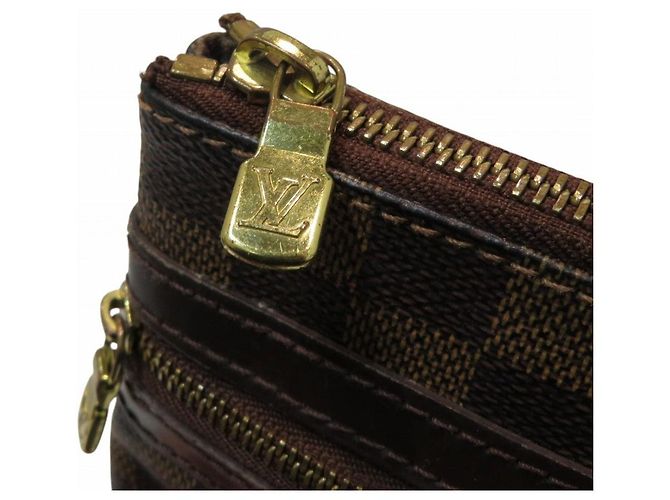 Pochette Bosphore Damier Ebene Louis Vuitton Borsa a Spalla Marrone - vista 7