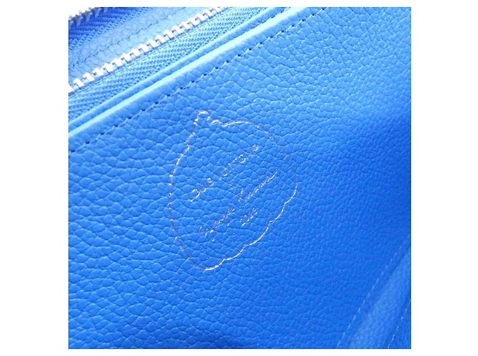 Portafoglio Louis Vuitton Monogram Empreinte LV x YK Blu - vista 6