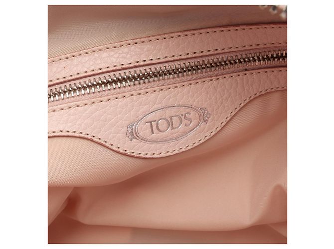Borsa a mano 2way in pelle Gommini TOD'S Rosa - vista 4