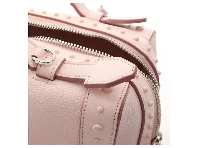 Borsa a mano 2way in pelle Gommini TOD'S Rosa - vista 6