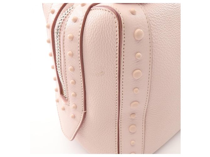 Borsa a mano 2way in pelle Gommini TOD'S Rosa - vista 8