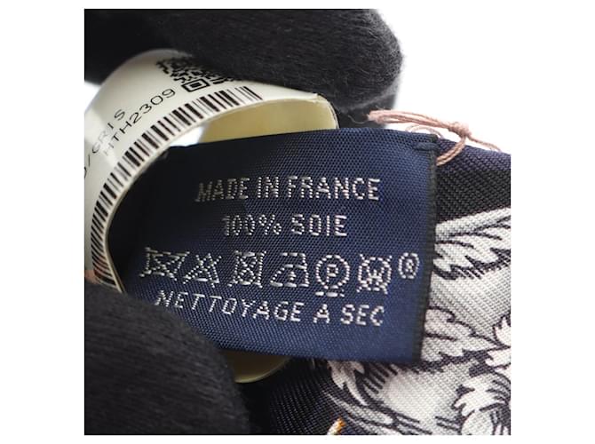 Hermès Twilly Cavalcades Seidentuch Blau - Ansicht 5