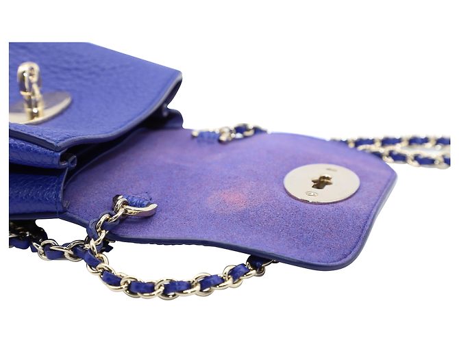 Mulberry Classic Lily in pelle di vitello blu - vista 5