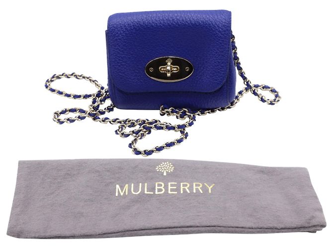 Mulberry Classic Lily in pelle di vitello blu - vista 6